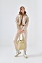 Zoozie Bags Bolso Tote de Gabardina Beige